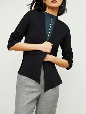 M.M. Lafleur The Woolf Jardigan Cardigan Black Size XL